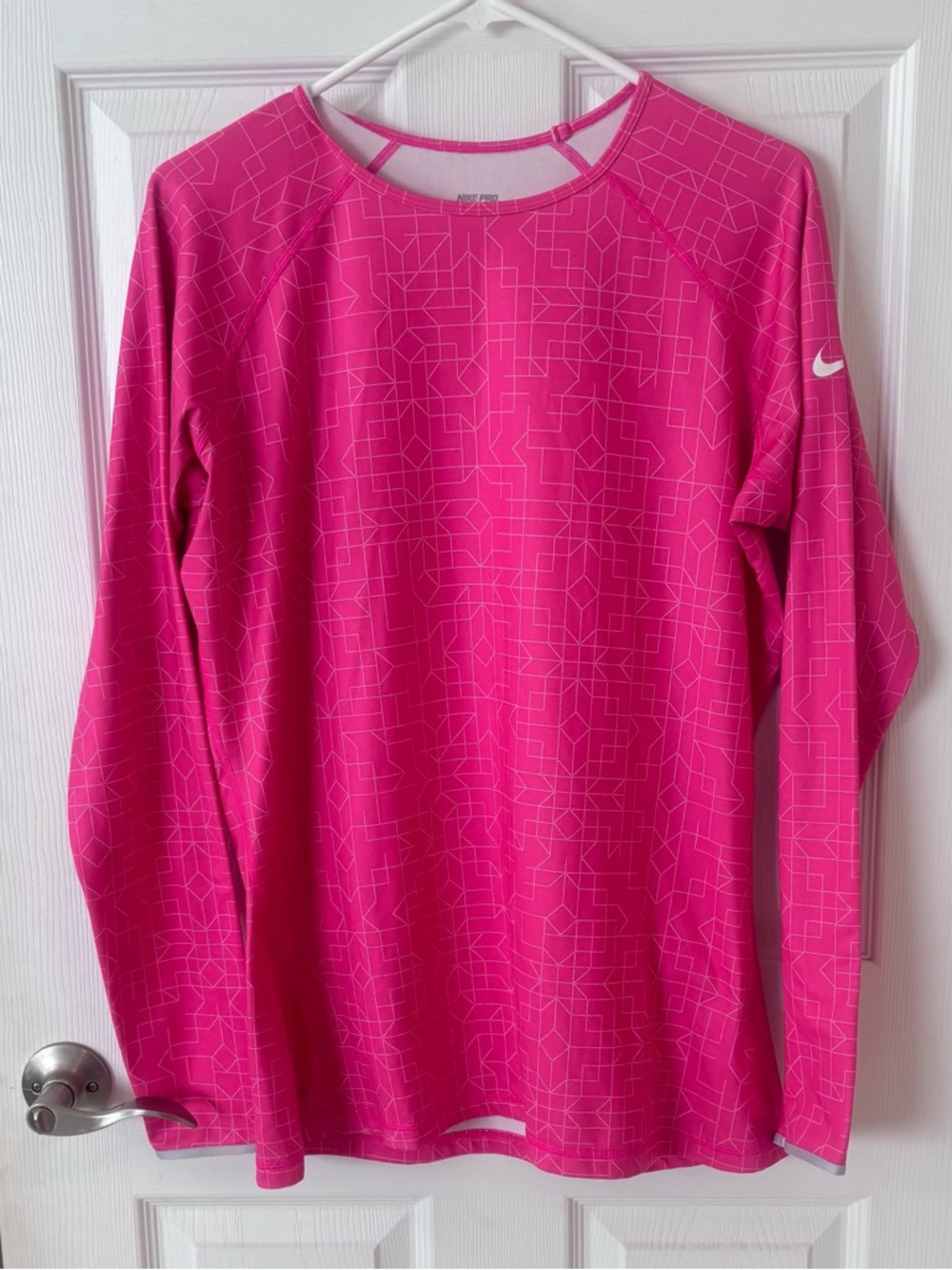 Nike Pro Pink Long Sleeve Dri Fit